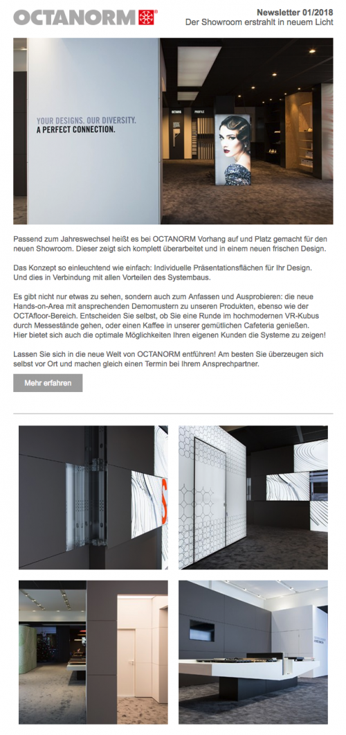 Newsletter von Octanorm