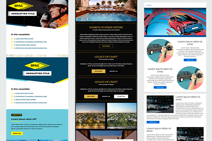 Newsletter-Vorlagen erstellt für die Newsletter-Software LianaMailer
